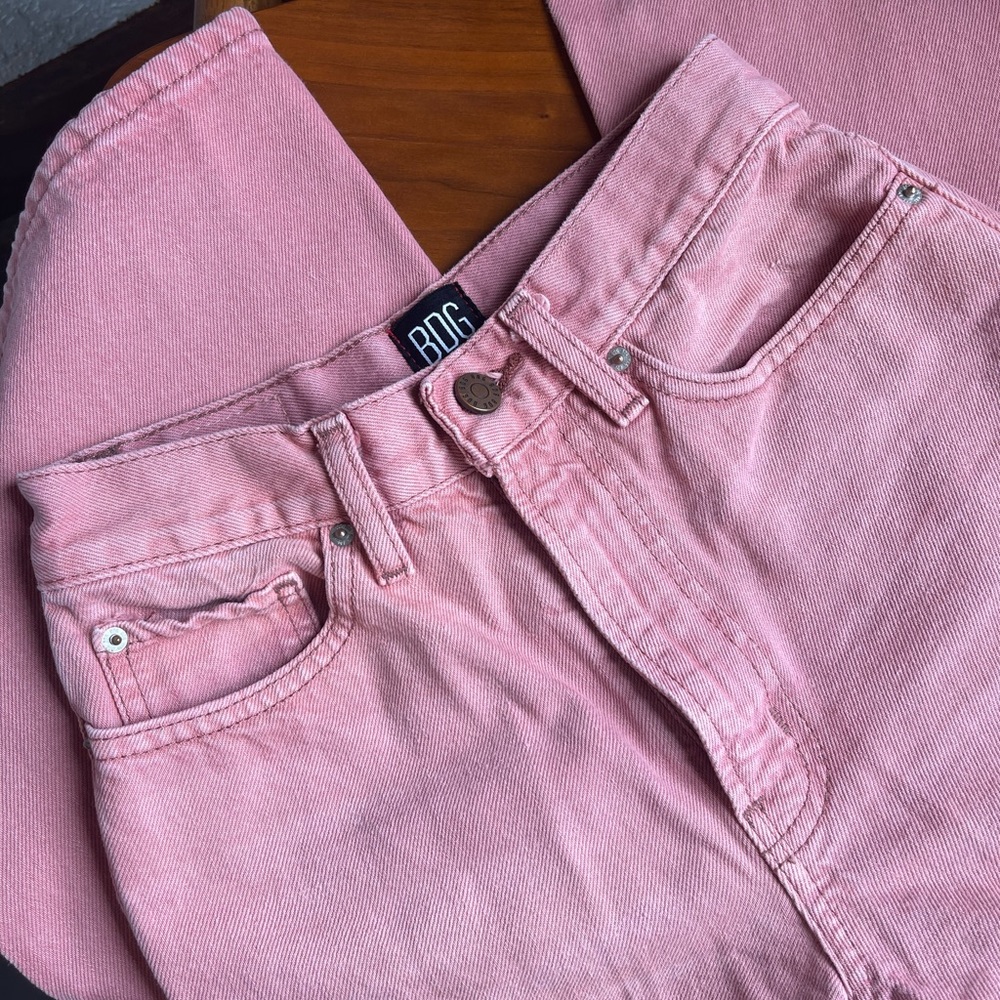 BDG Pink Flare & Wide Leg Jeans